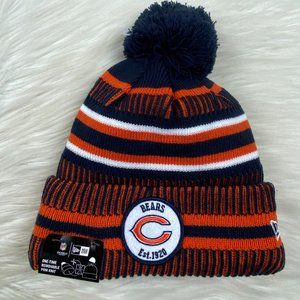 Chicago Bears Hat NFL Team Color Cuffed Pom Knit Winter Beanie New Era